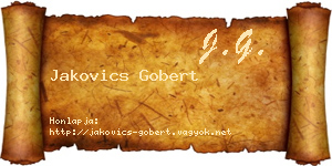 Jakovics Gobert névjegykártya